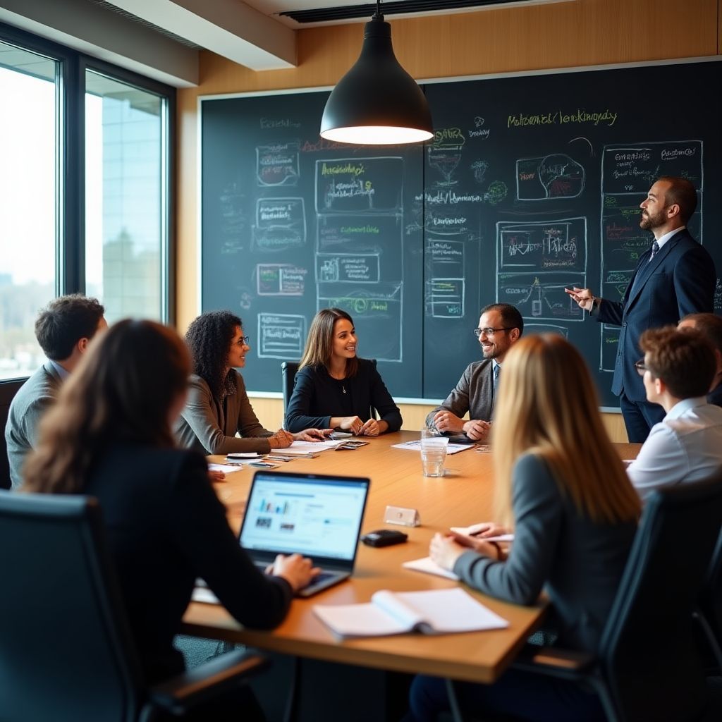 Sesión de trabajo en equipo